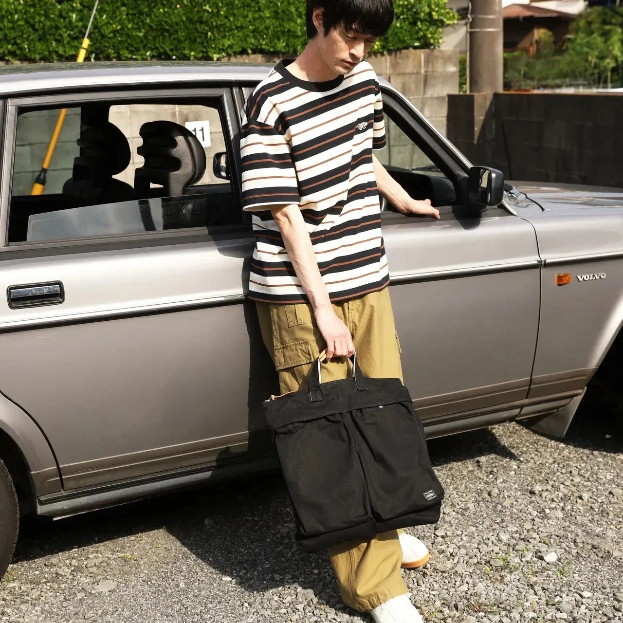 【ポーター】大人の吉田カバンBEST30｜デニムのように“育てる”黒バッグ。ヘルメットバッグ「NOIR」【PORTER】②