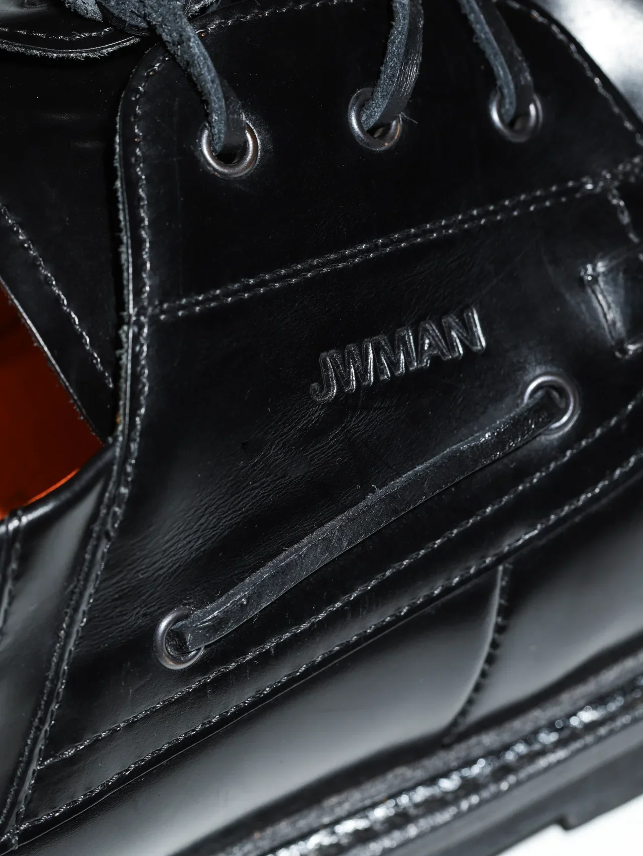 JUNYA WATANABE MAN × HEINRICH DINKELACKERのレザーデッキシューズ