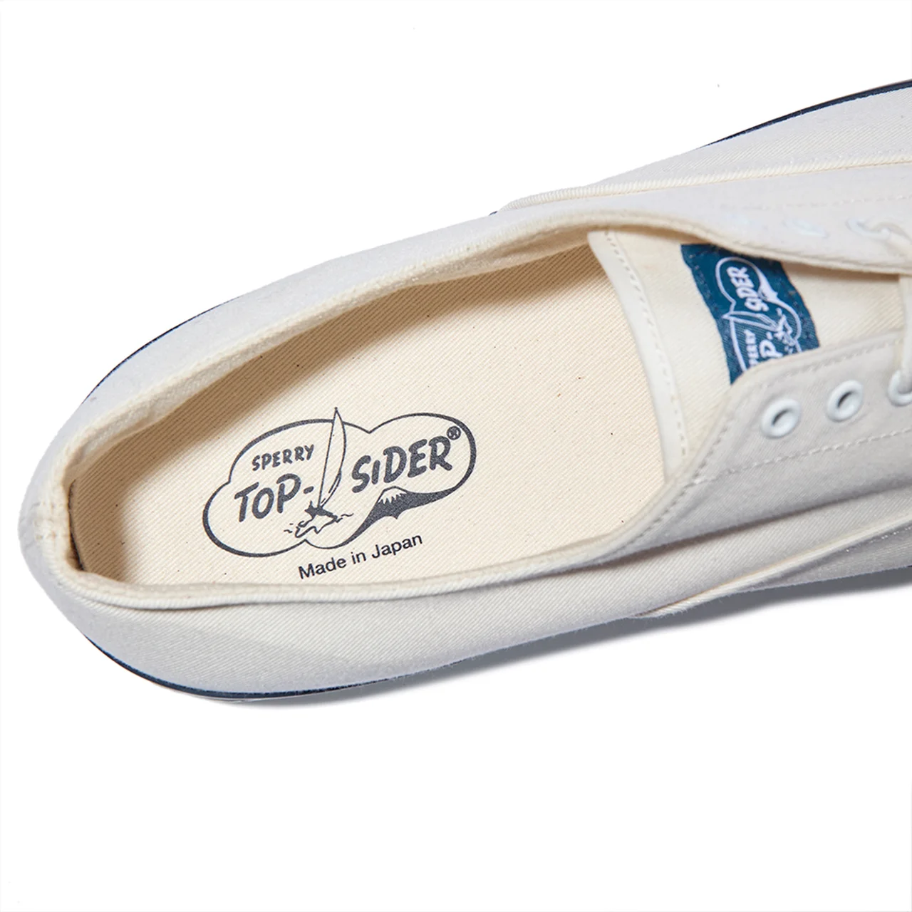 おなじみのSPERRY Top-siderロゴに富士山を組み込んでいる点も特筆