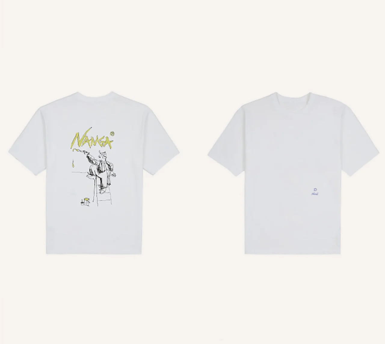 コットンジャージー素材の Tシャツ