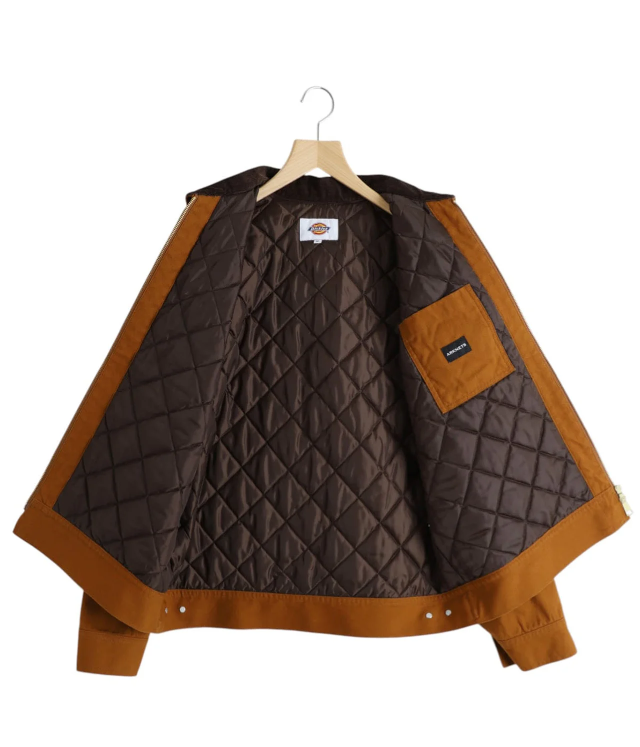 中綿入りキルティング裏地