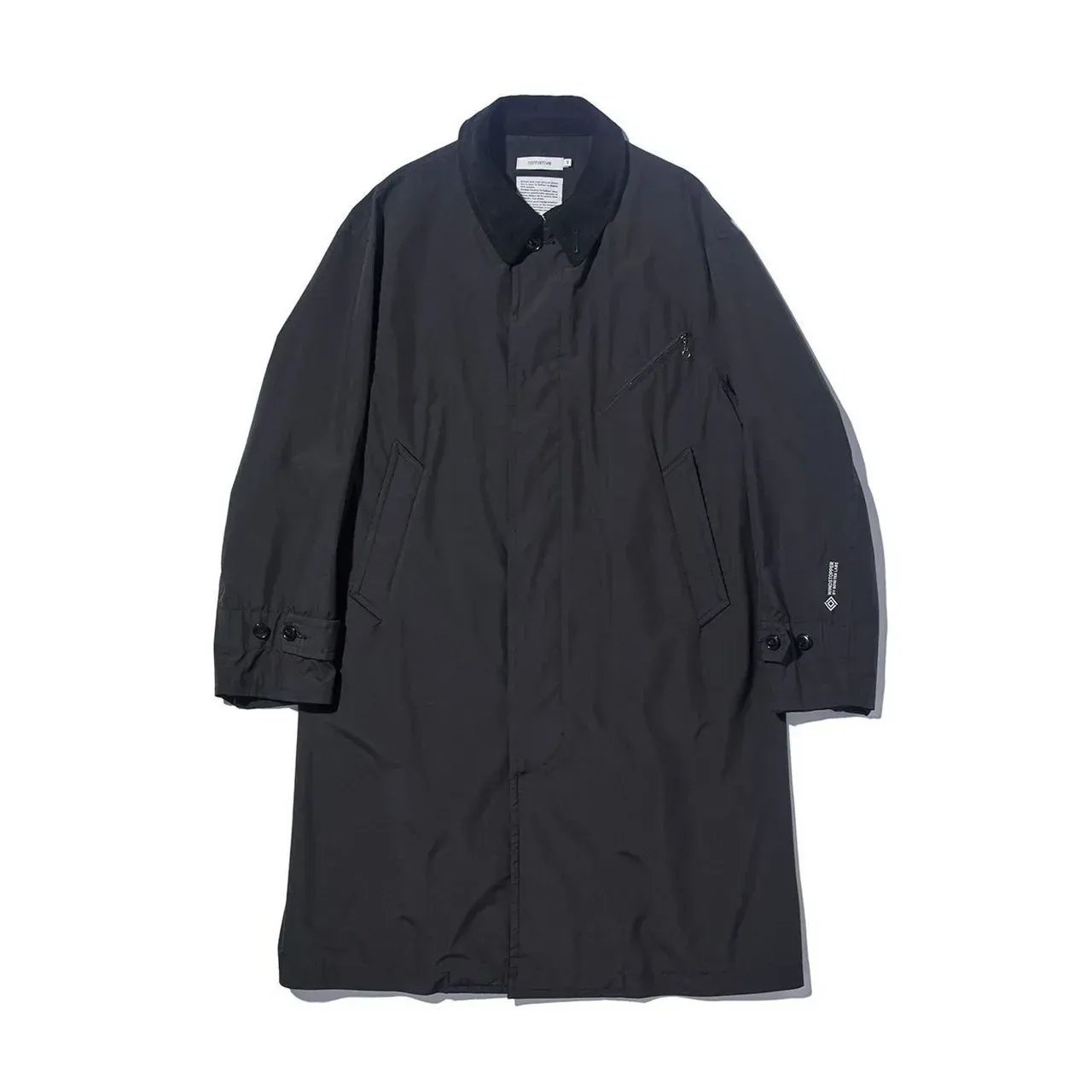 nonnative|OFFICER LONG COAT POLY TAFFETA WINDSTOPPER® 2L