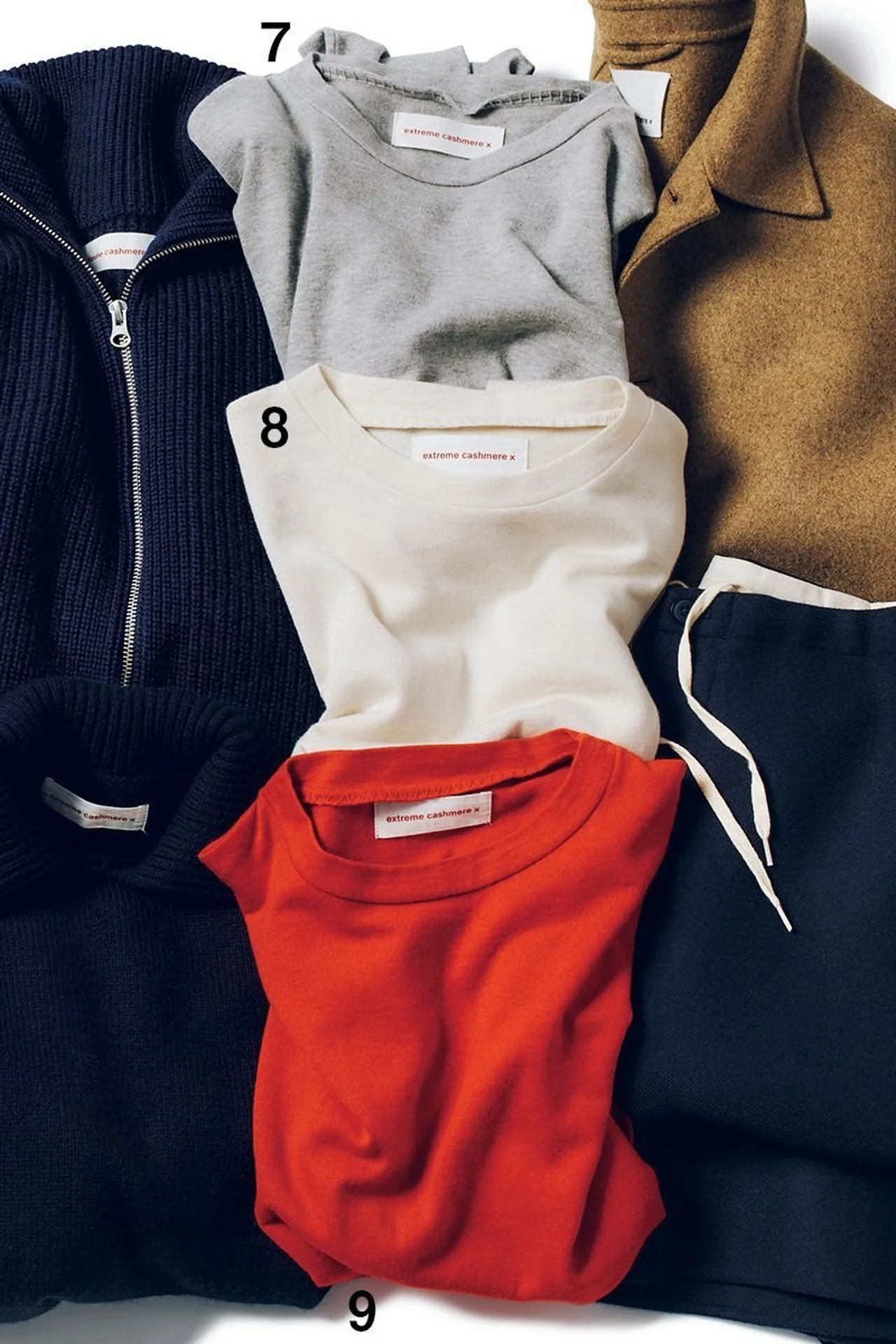 コットンカシミヤ素材のロンTシリーズ