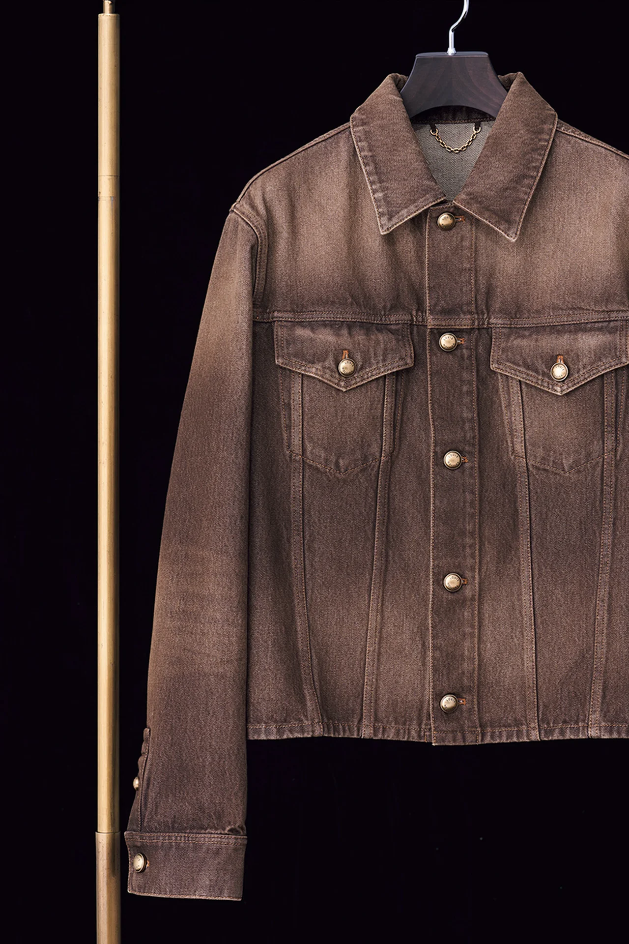 LOUIS VUITTON｜コーヒー インディゴ デニムシャツ