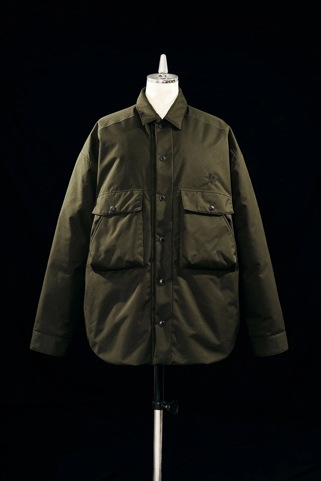 WINDSTOPPER Three-Dimensional Down Shirt カーキ