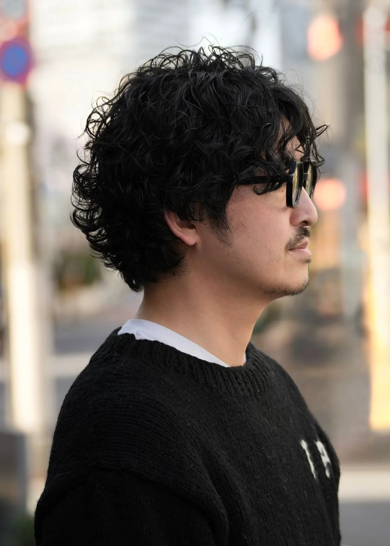 メンズヘア ヴィンセント・ギャロ マッシュベースのパーマスタイル