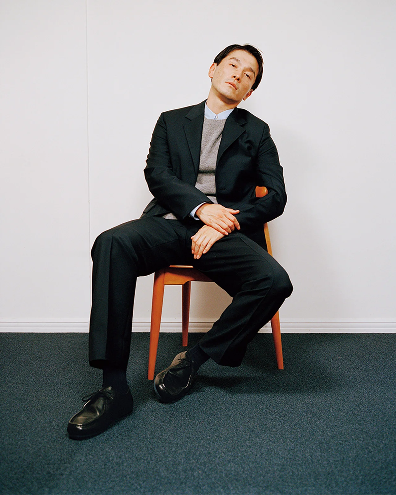 ジル サンダーのスニーカーとジル サンダーのスラックス