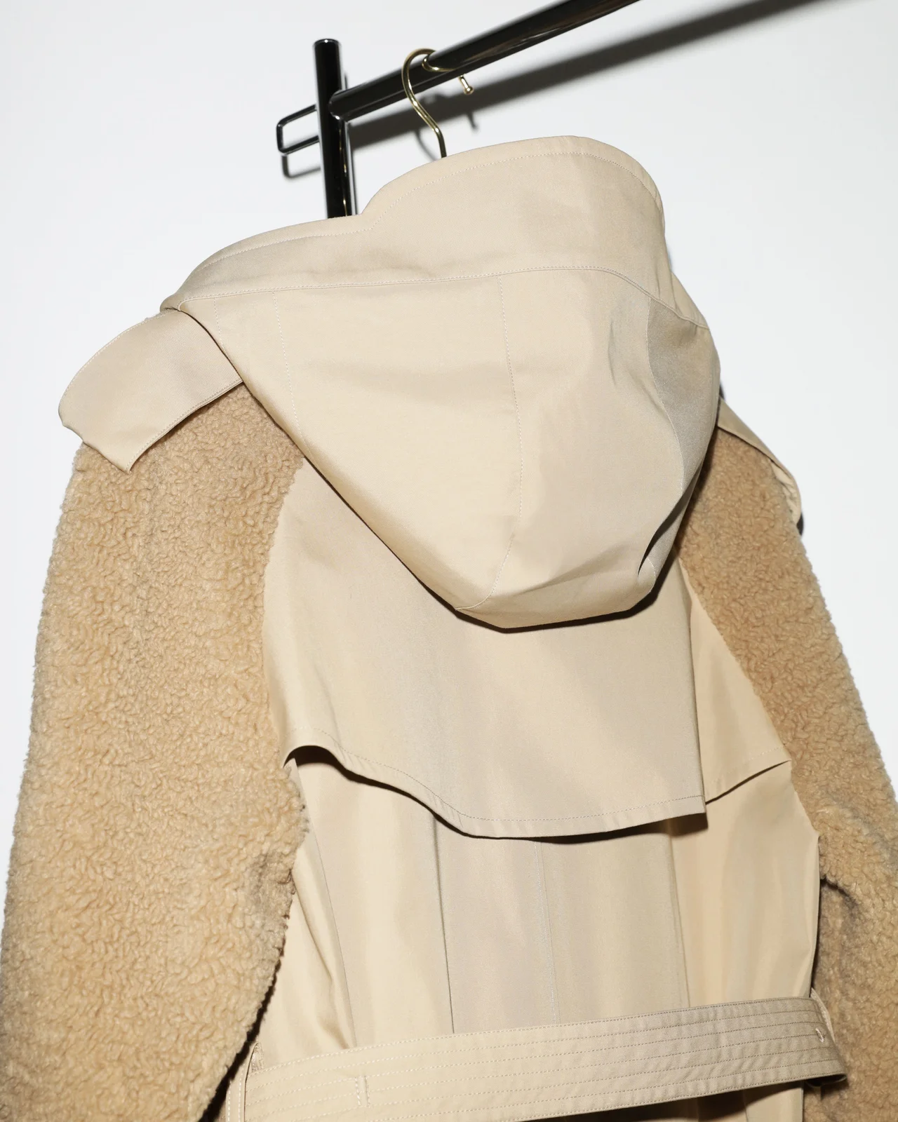 AIGLE by SETCHUのミックスメディア トレンチコート フード