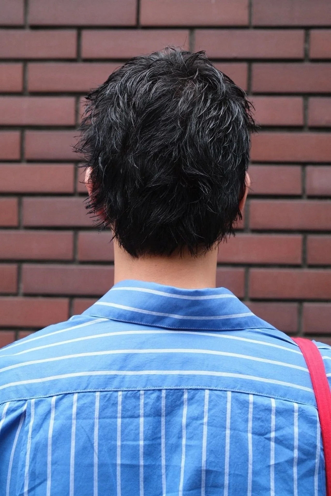 メンズヘア 新しいぱっつんベリーショートの後ろ