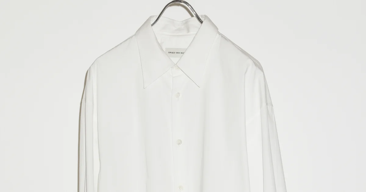 ドリス ヴァン ノッテン】フォーマルにもカジュアルにもなる万能「白