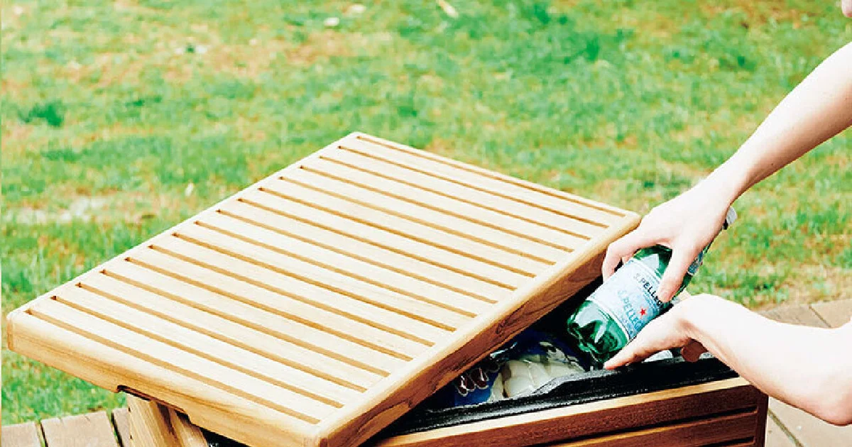 家具みたいな木製クーラーボックス】ベランダ＆庭で楽しむ、大人の