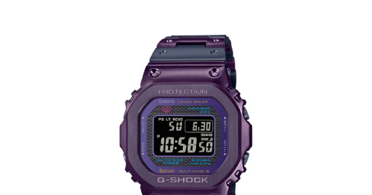 CASIO G-SHOCK フルメタル パープル 人気のフルメタルG-SHOCKに新色！ おしゃれな大人が欲しくなるパープル
