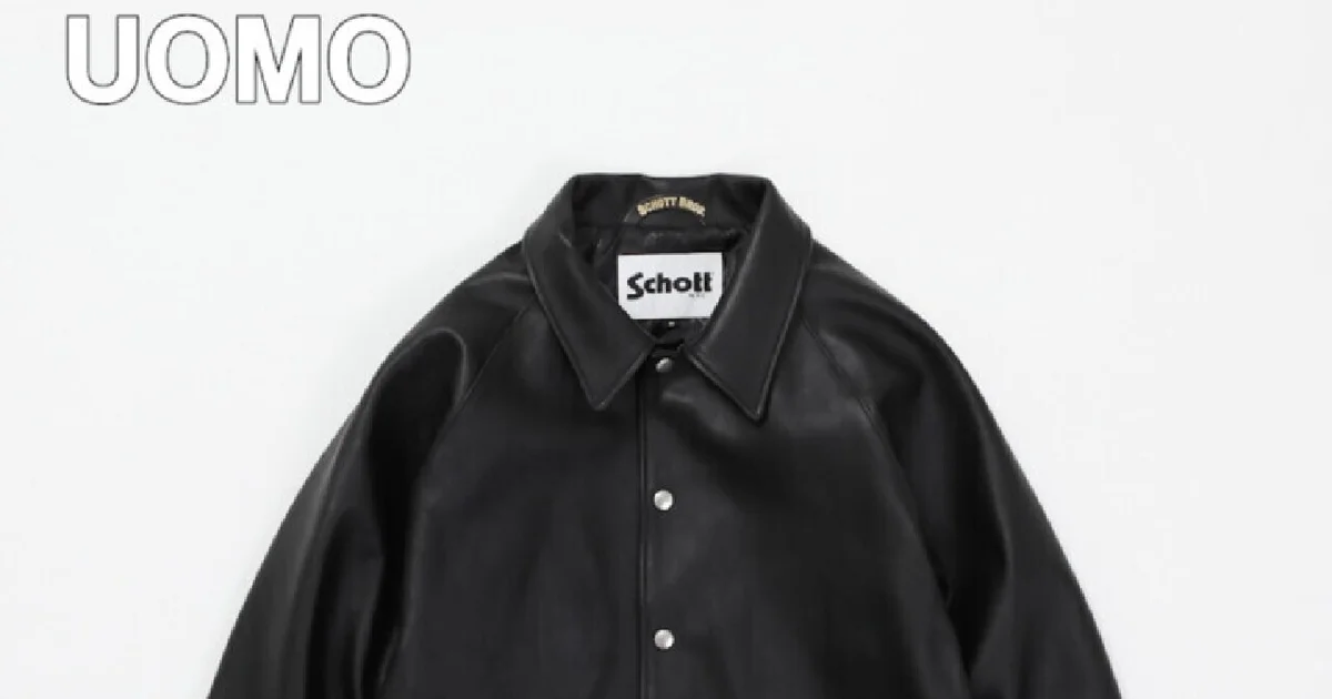 SchottショットBEAUTY&YOUTH 別注レザーコーチジャケット SCHOTT