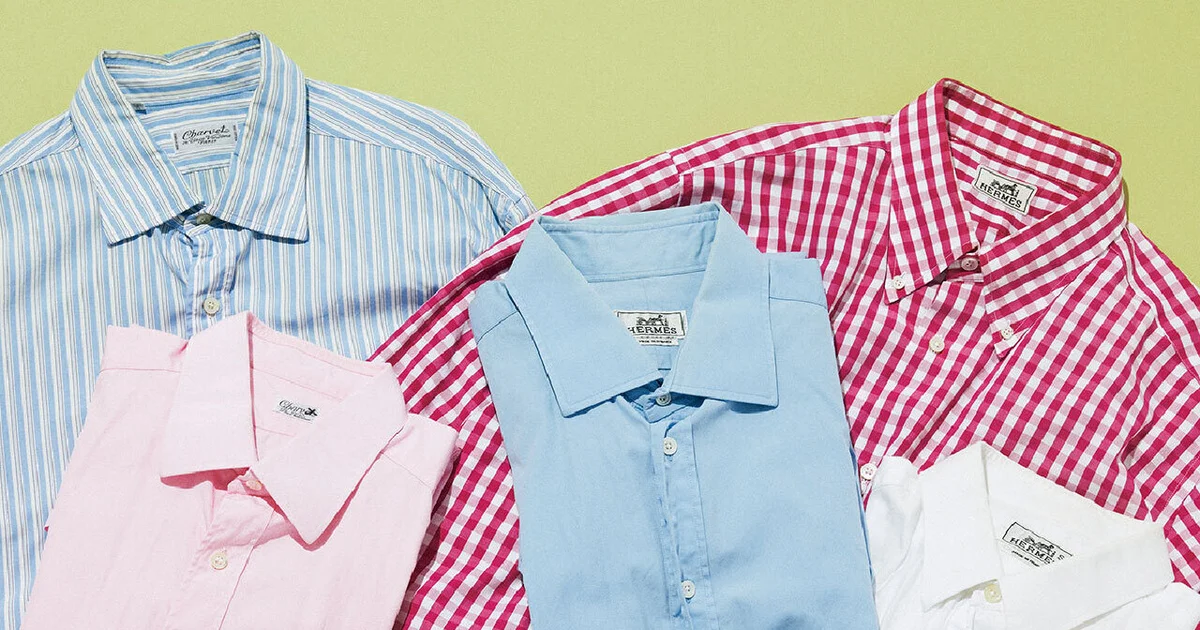 Charvet シャツ ストライプ hermes arnys husbands Charvet シャツ