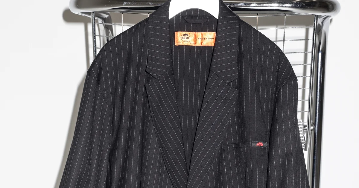 フリークスストア別注RED KAP セットアップ ブラック ストライプ 279e5a34-d236-436d-8bf5-