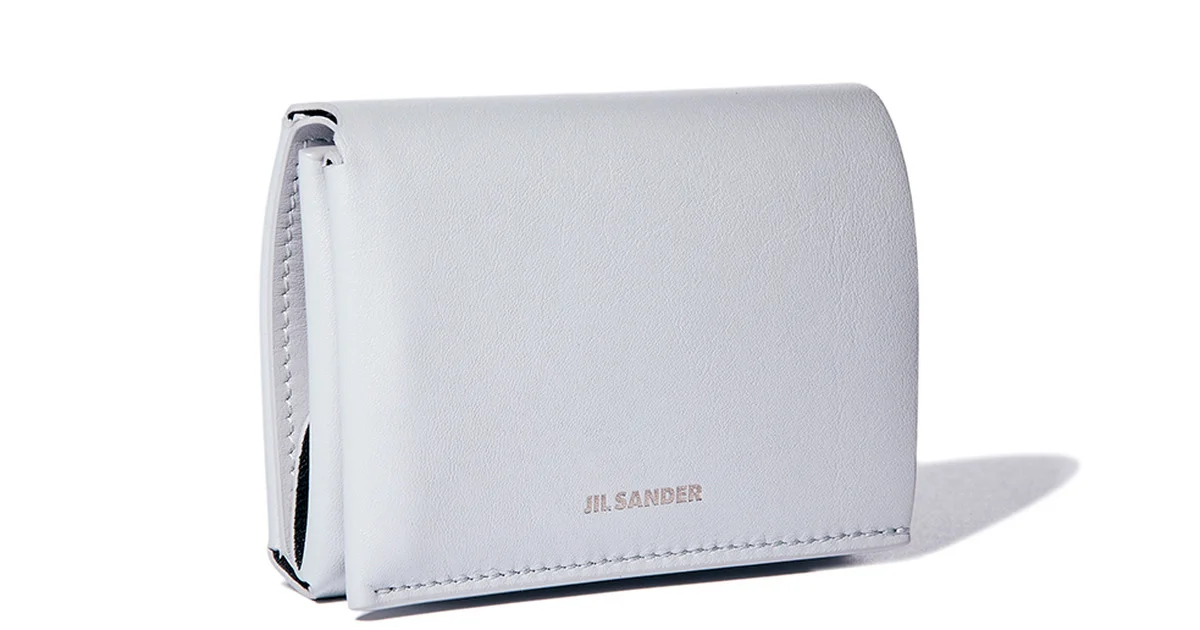 【ミニマルなデザイン】Jil Sander 折りたたみ スモールポーチ ミニマルなデザイン】Jil Sander 折りたたみ スモールポーチ