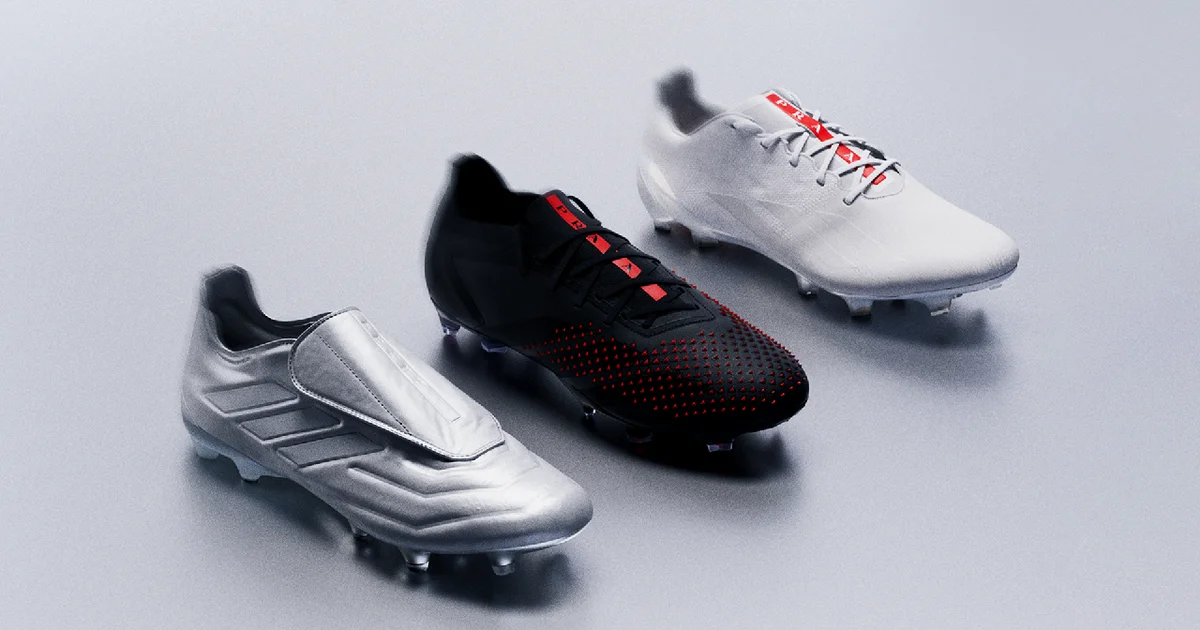 【特価】PRADA × adidas コパビジュア サッカースパイク シルバー 大人が選ぶべきコラボ】「アディダス×プラダ」の高機能フットボール