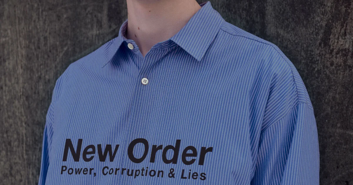 WAVE New Order プリントシャツ アンダーカバー ニュー・オーダーが「WAVE」とコラボ。文化系大人男子、感涙の