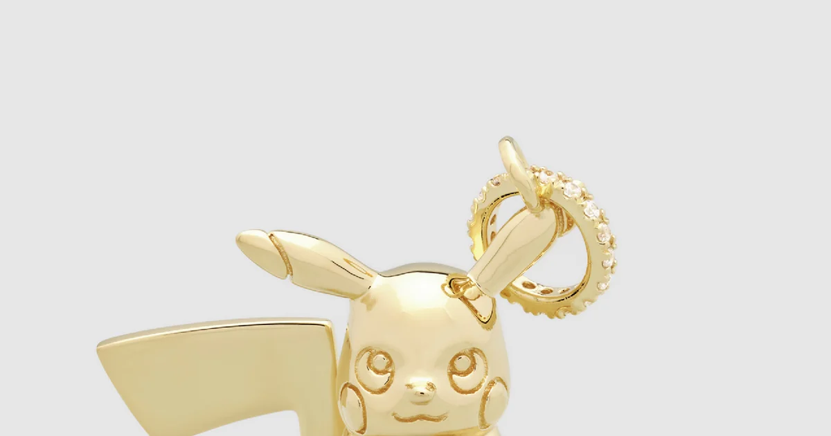 極美品】トムウッド ポケモン コラボ ネックレス チャーム ゴールド