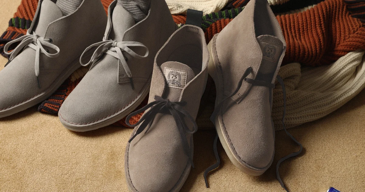 クラークス　デザートブーツ　50周年記念　イングランド製　激レア　廃盤 クラークスがデザートトレック50周年を記念した限定モデルを発売