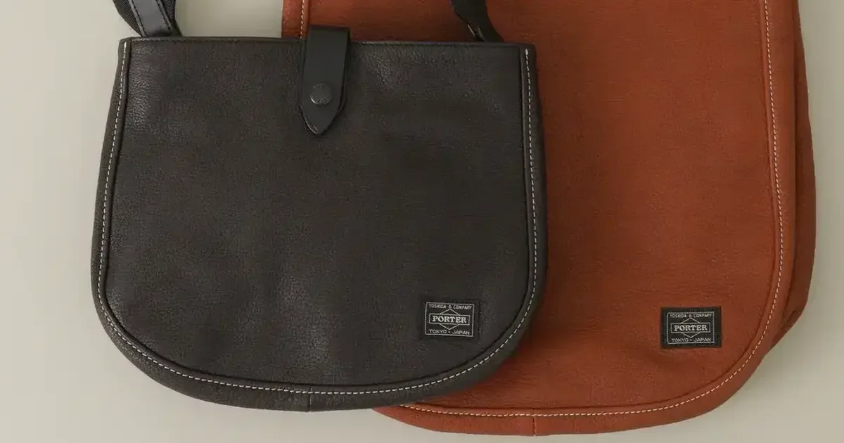 【PORTER】ショルダーバッグ    ナイロン   黒   シワ加工 大人の吉田カバン】職人技が光る「ショルダーバッグ」6選。タフな