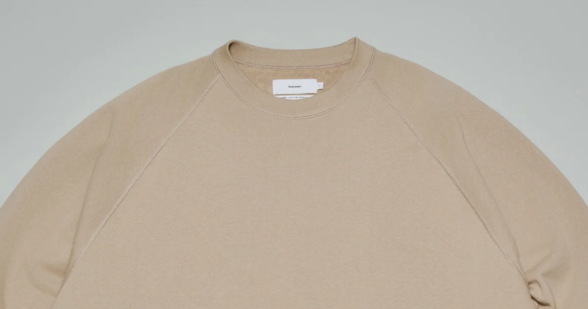 ⭐︎入手困難　グラフペーパー　ループウィラー　コラボ　ラグランスリーブ　スウェット 大人のスウェット】秋になる前に手に入れるべき大人気コラボ「ループ