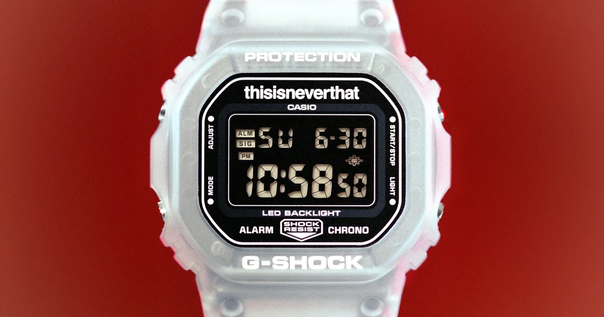 大人が買うべきGショックコラボ最新作】韓国発「thisisneverthat」と初