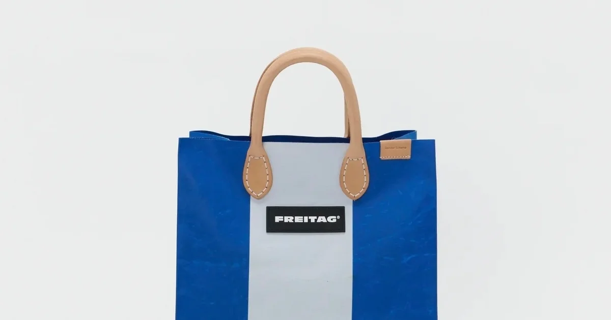 フライターグFREITAGエンダースキーマHender Scheme青 ブルー エンダースキーマがフライターグと。両者の意匠が光る待望のタッグが