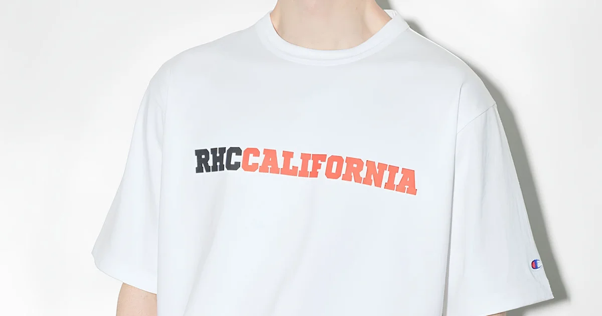【美品】RHC ロンハーマン チャンピオン Tシャツ　コラボ　 USA 　M 子供っぽく見えない大人の夏Tシャツ】「RHC ロンハーマン