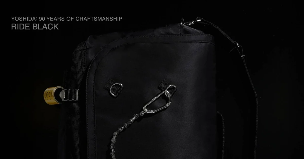 POTR】吉田カバン90周年の限定ブラック。自転車チェーンまで本気の