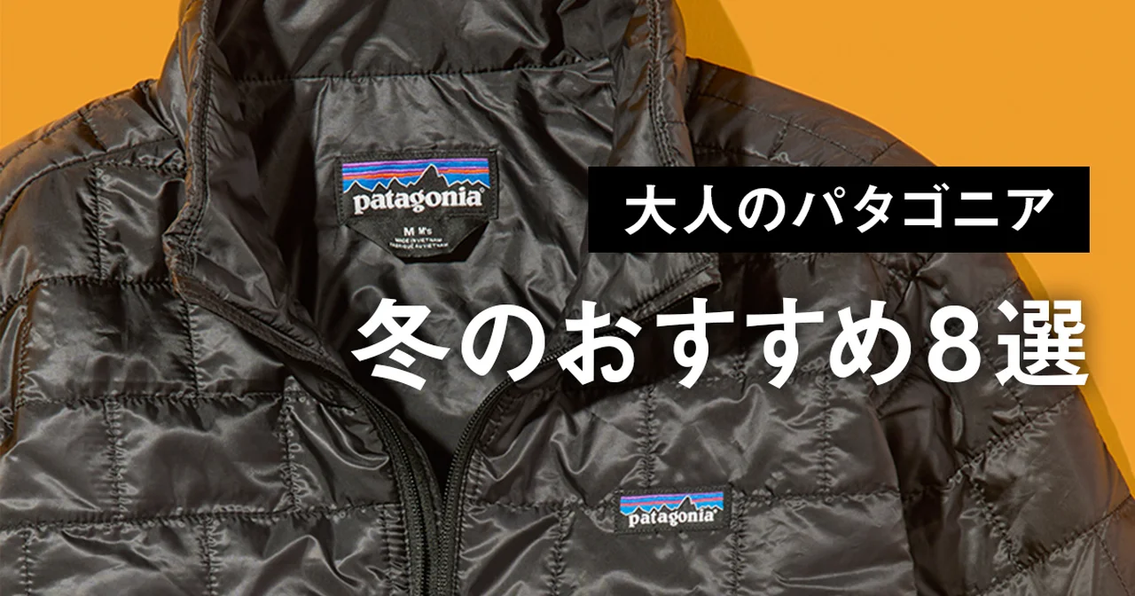 【大人のパタゴニア】冬のおすすめ8選。名品ナノ・パフ・ジャケットに防水シェル、「ブラックホール」の大容量ダッフルバッグも