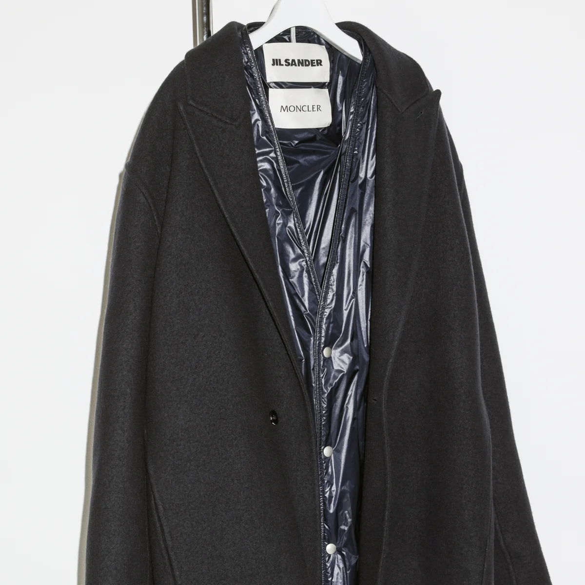 Moncler + Jil Sanderのダウンウールコート