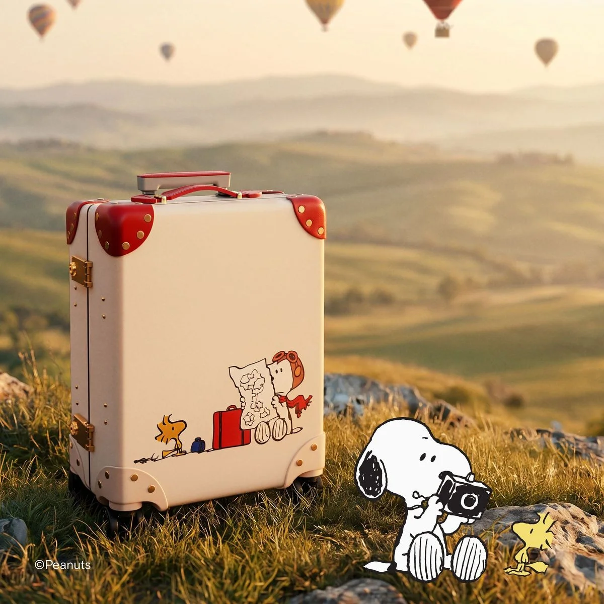 【差がつく大人のスーツケース】スヌーピーと旅へ。「グローブ・トロッター×ピーナッツ」の新作コレクションが可愛すぎる