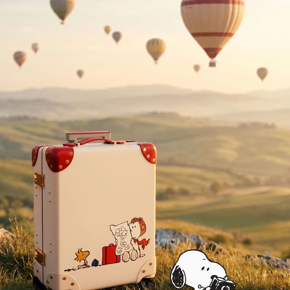 【差がつく大人のスーツケース】スヌーピーと旅へ。「グローブ・トロッター×ピーナッツ」の新作コレクションが可愛すぎる