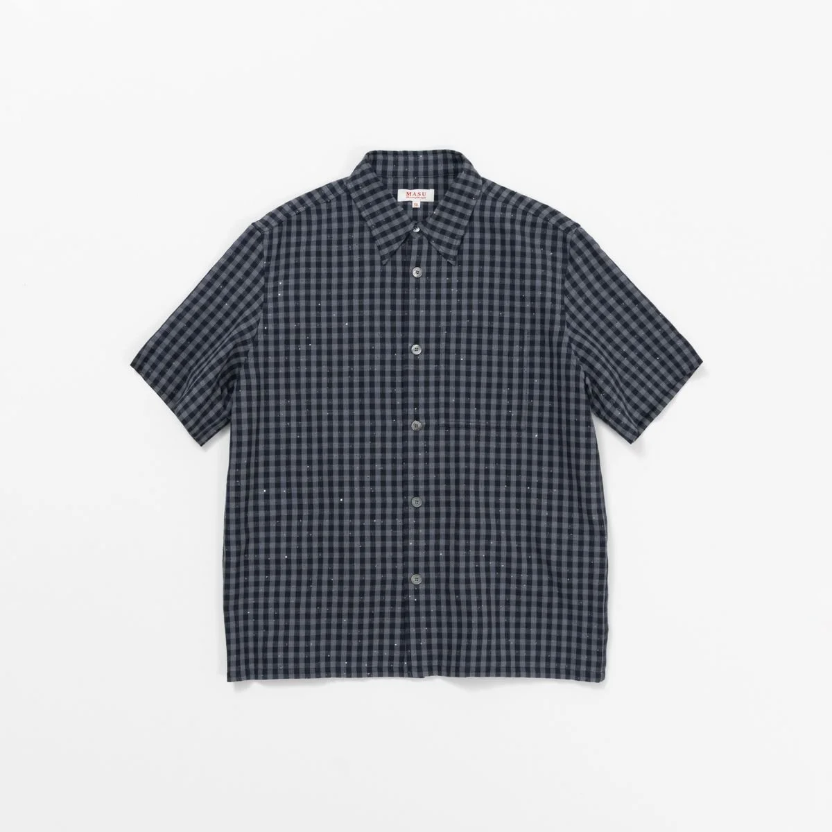 MASU｜SPARKLING PLAID HALF SLEEVE SHIRT