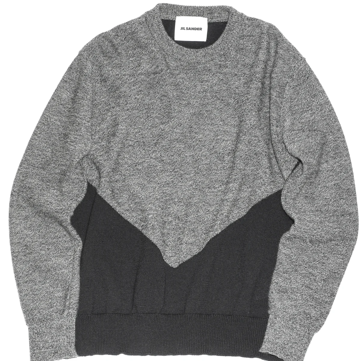 JIL SANDERのグラフィック インターシャ ウールニット