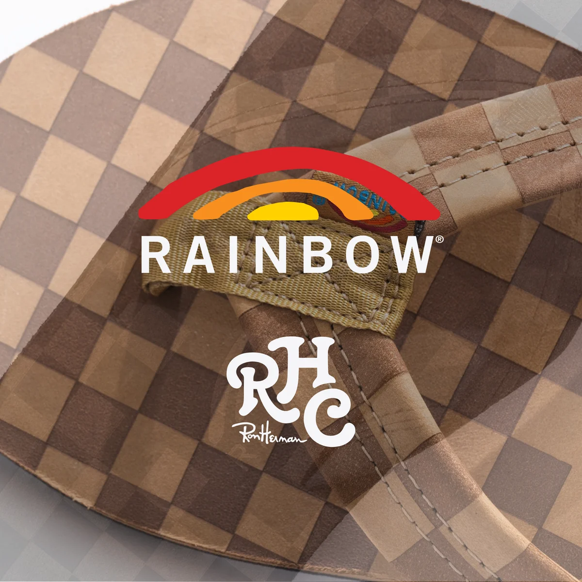 【差がつく大人のサンダル】RHC ロンハーマン別注レインボーサンダルはあえてロゴなしのシックなチェッカーパターン