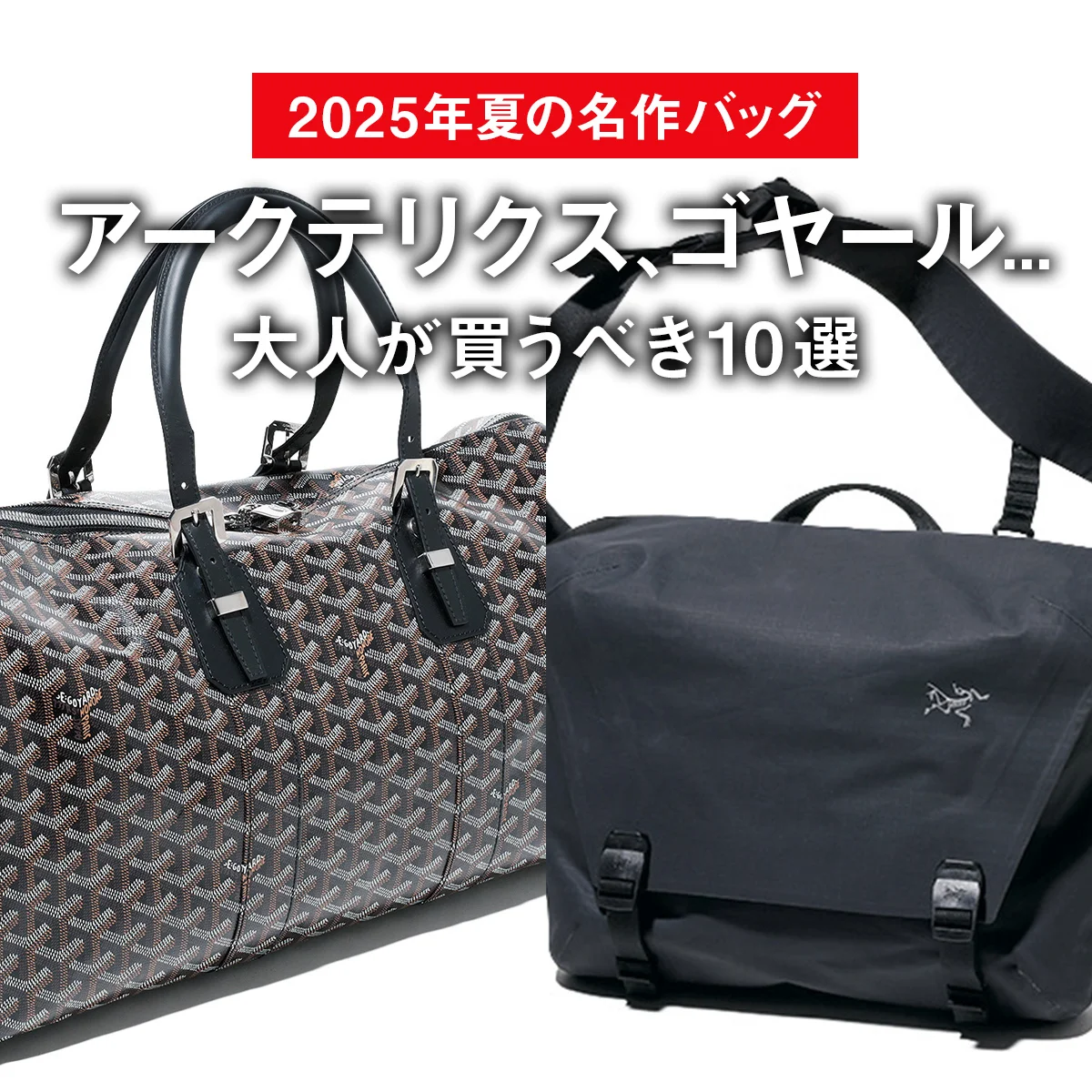 【2025年夏の名作バッグ】アークテリクス、ゴヤール... 大人が買うべき10選【おしゃれ上手が正直レビュー】
