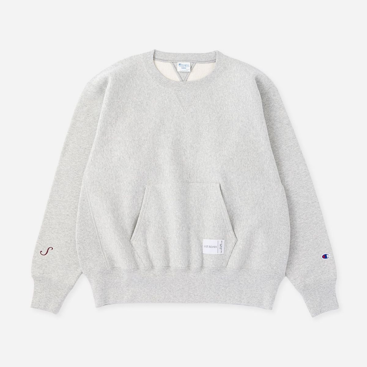 【大人が買うべきスウェット】サタデーズ NYCとチャンピオンが初タッグ。エルボーパッチ付き「リバースウィーブ」が買い