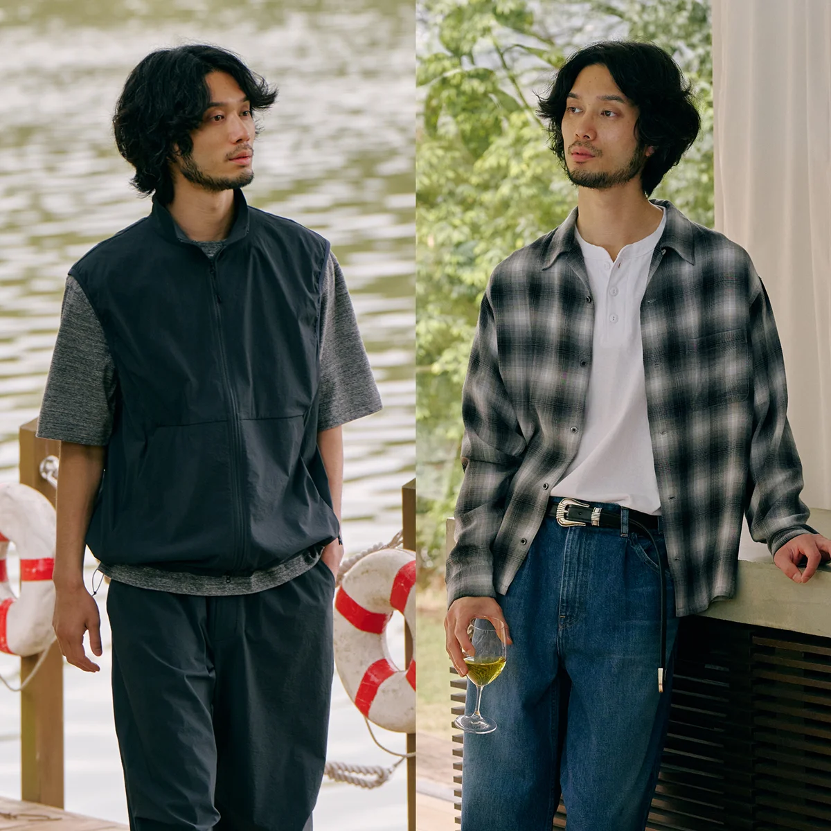 アークネッツの別注アイテムで彩る、旅先の週末スタイル