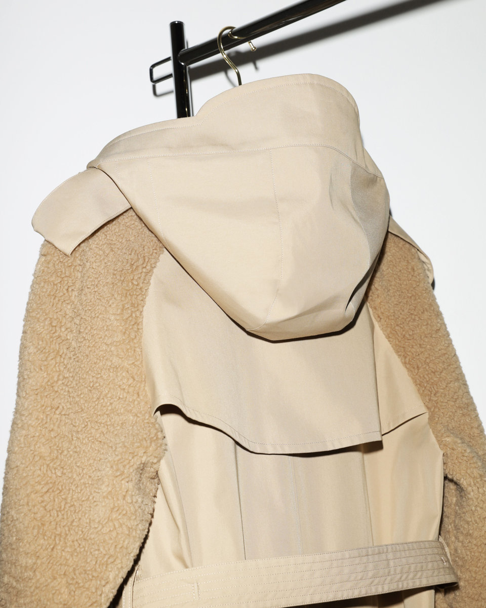 AIGLE by SETCHUのミックスメディア トレンチコート