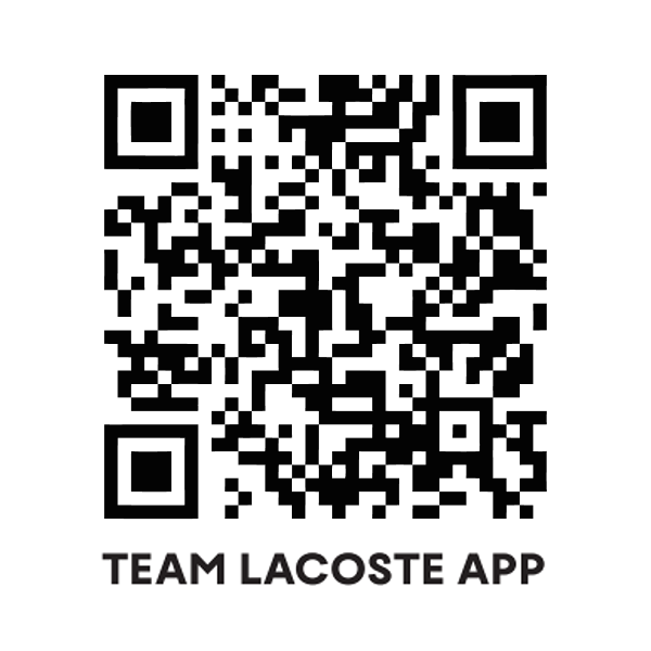「TEAM LACOSTE APP」QRコード