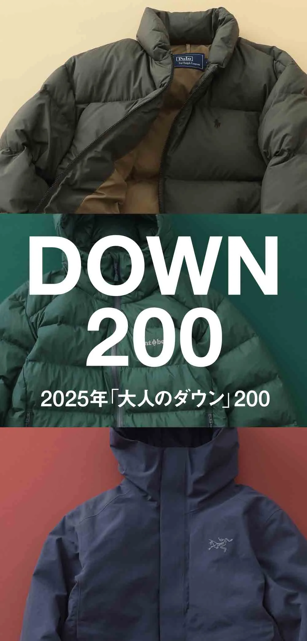 2025年「大人のダウン」200