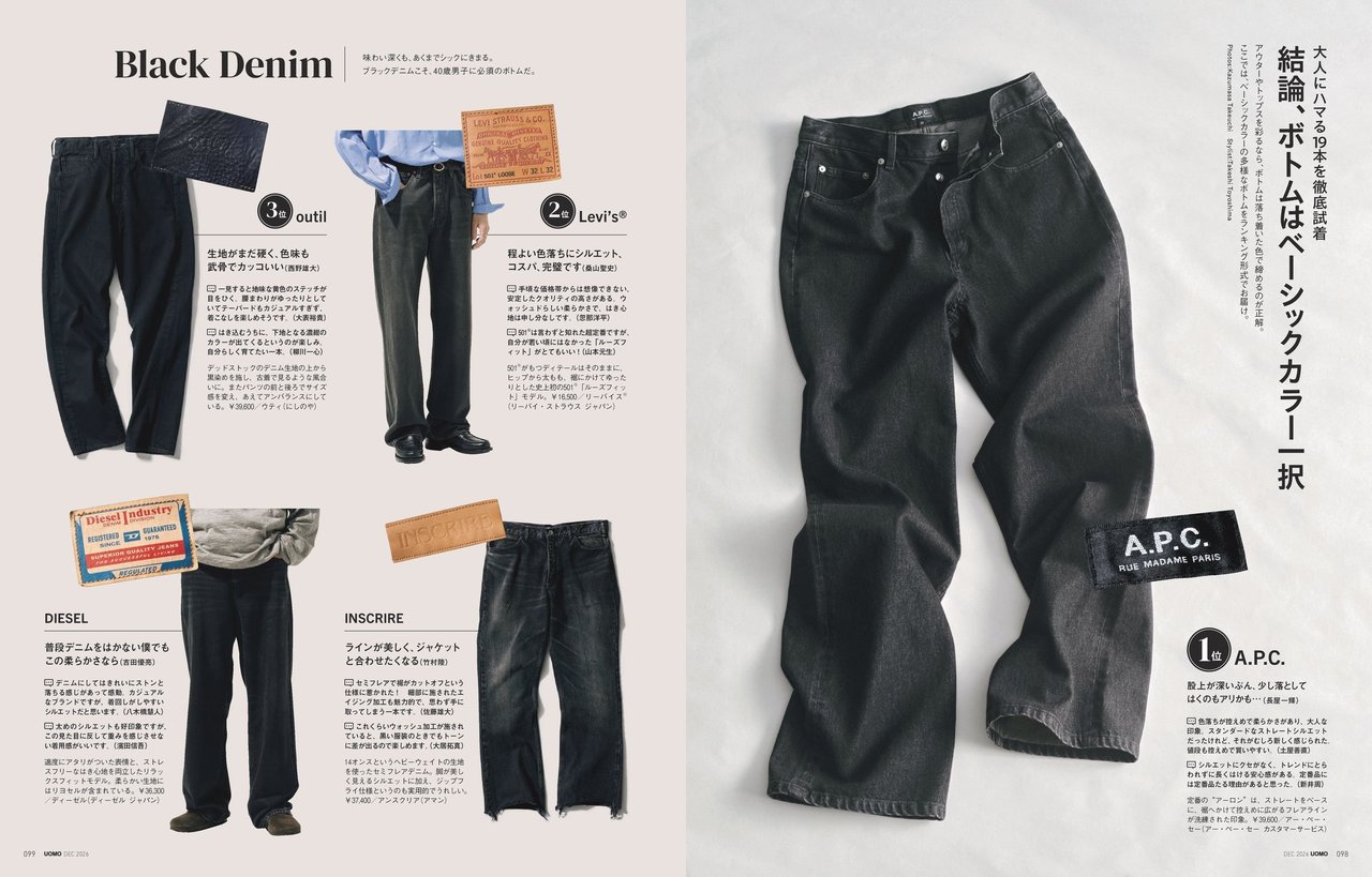 UOMO2026年12月号の試し読みページ5