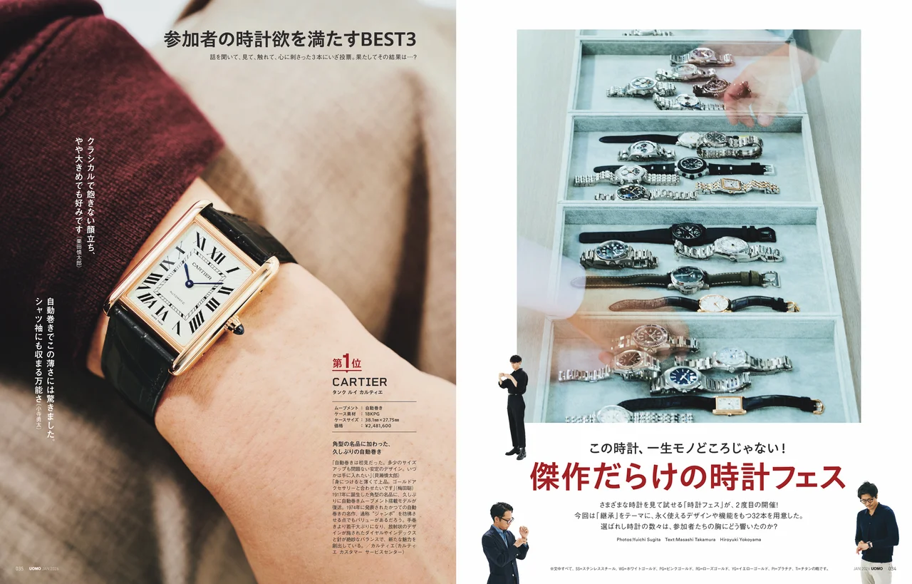 UOMO2026年1月号の試し読みページ4